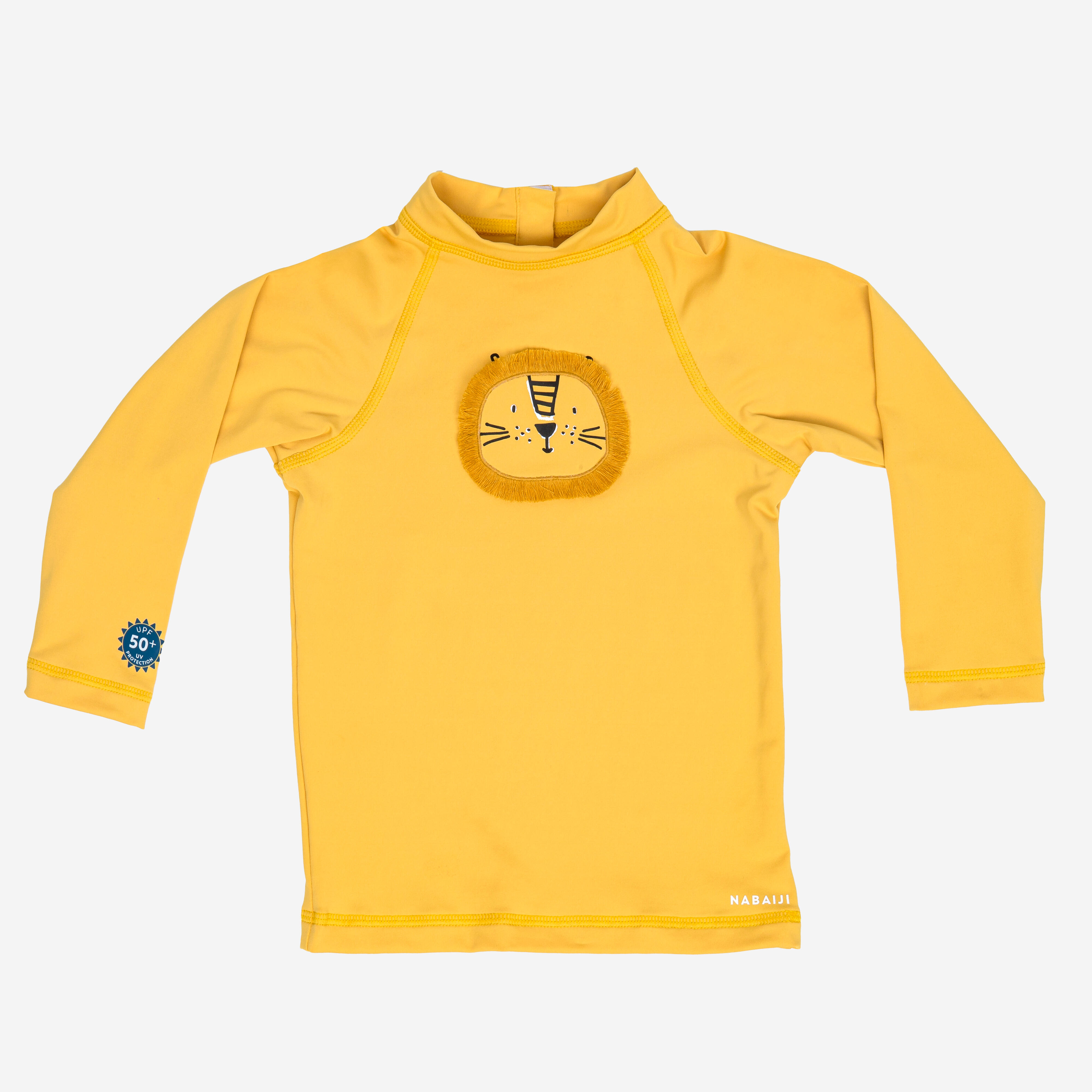 Baby Long Sleeve UV Swim T-Shirt Sun-Protective & Quick-Dry Lion Yellow