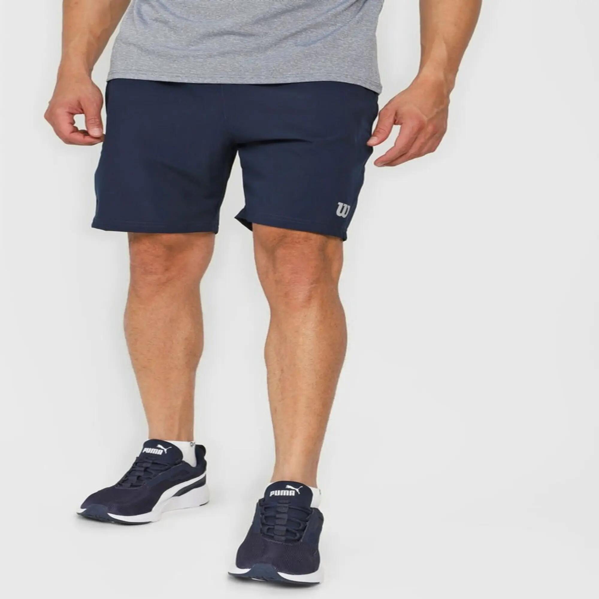 Pantaloneta deportiva de microfibra para Hombre Wilson Flex azul 5/8