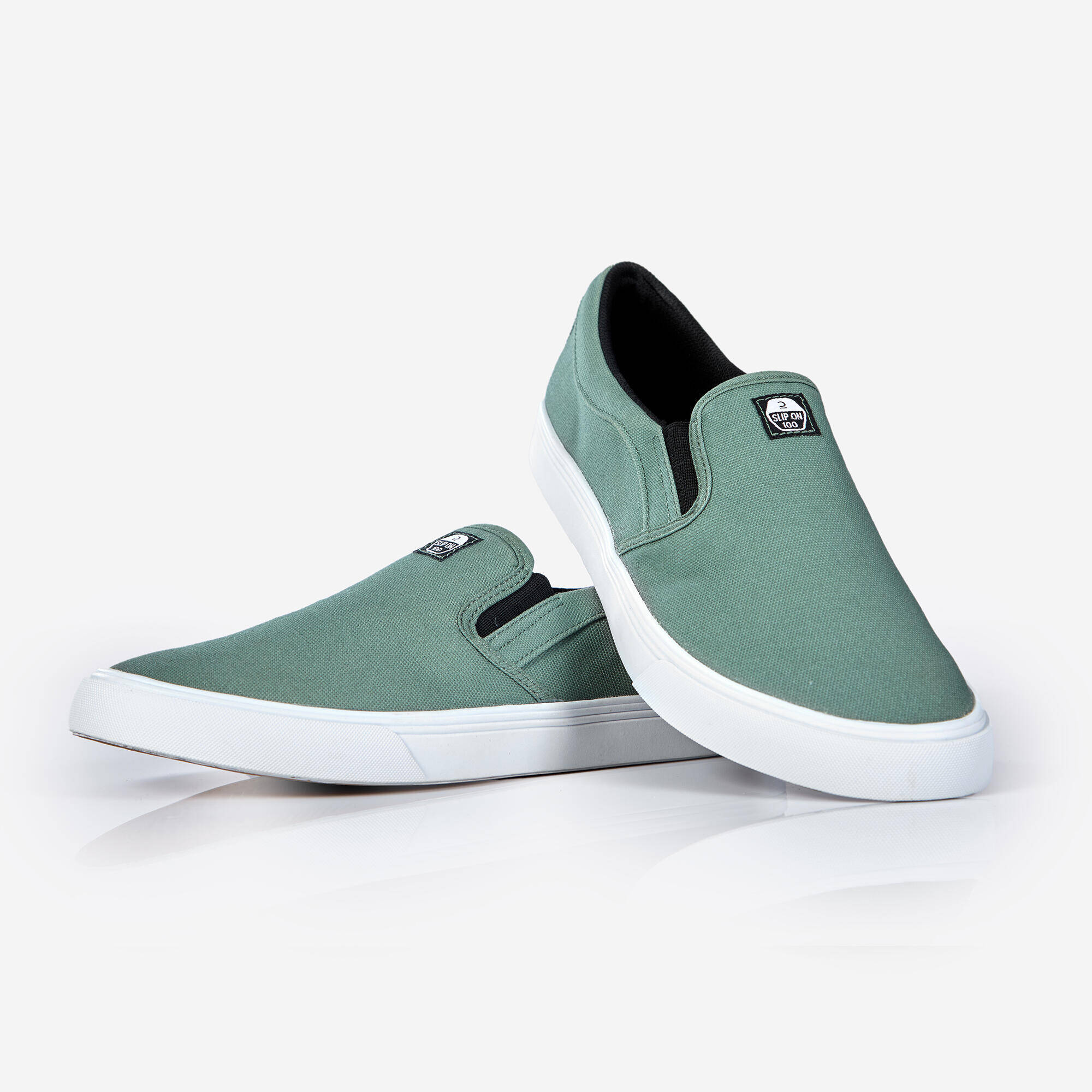Slipon Skateboarding Canvas shoe - Khaki -  2