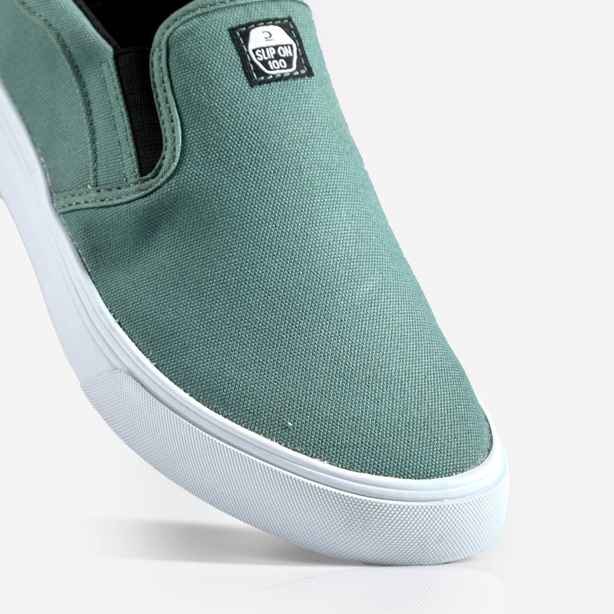 Slipon Skateboarding Canvas shoe - Khaki -  3