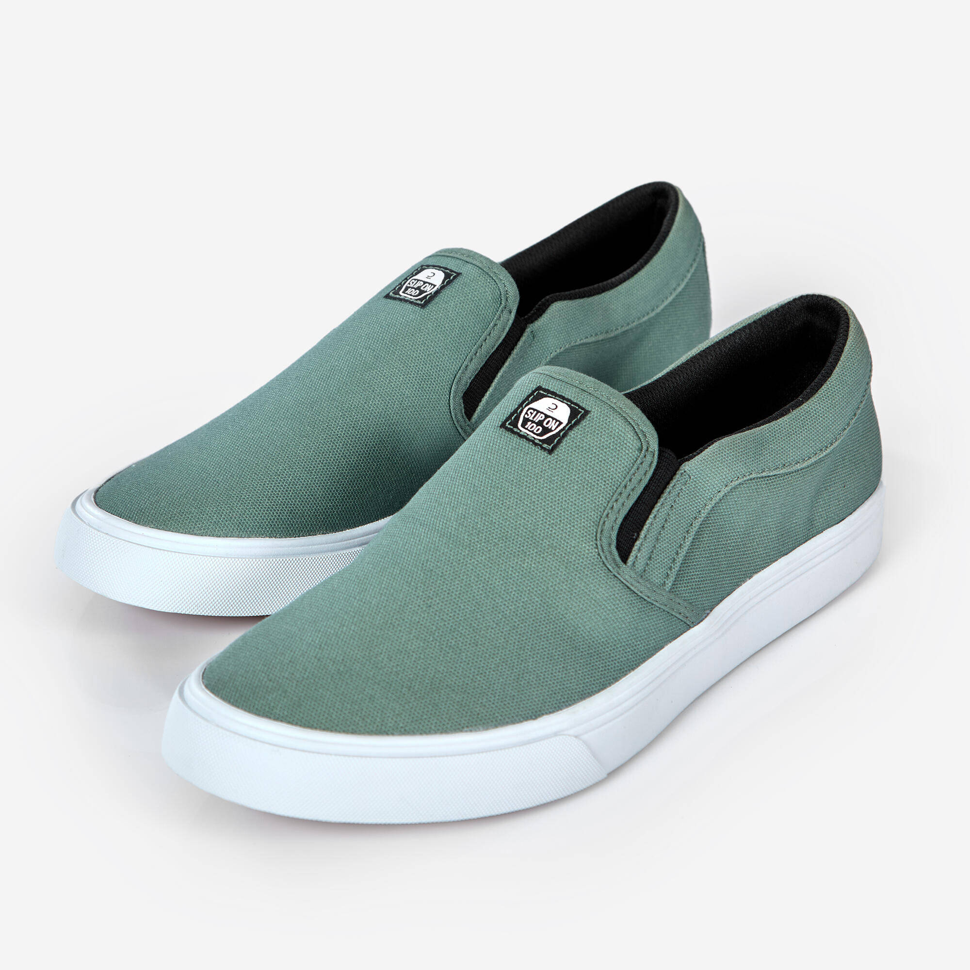 Slipon Skateboarding Canvas shoe - Khaki -  1