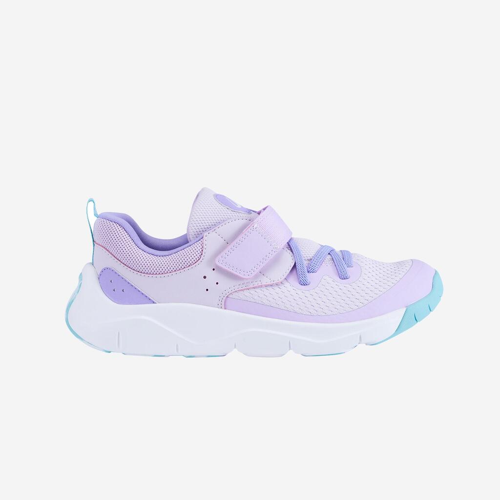 Chaussures à scratch et lacets élastiques légères enfant, Playful Fast Violet
