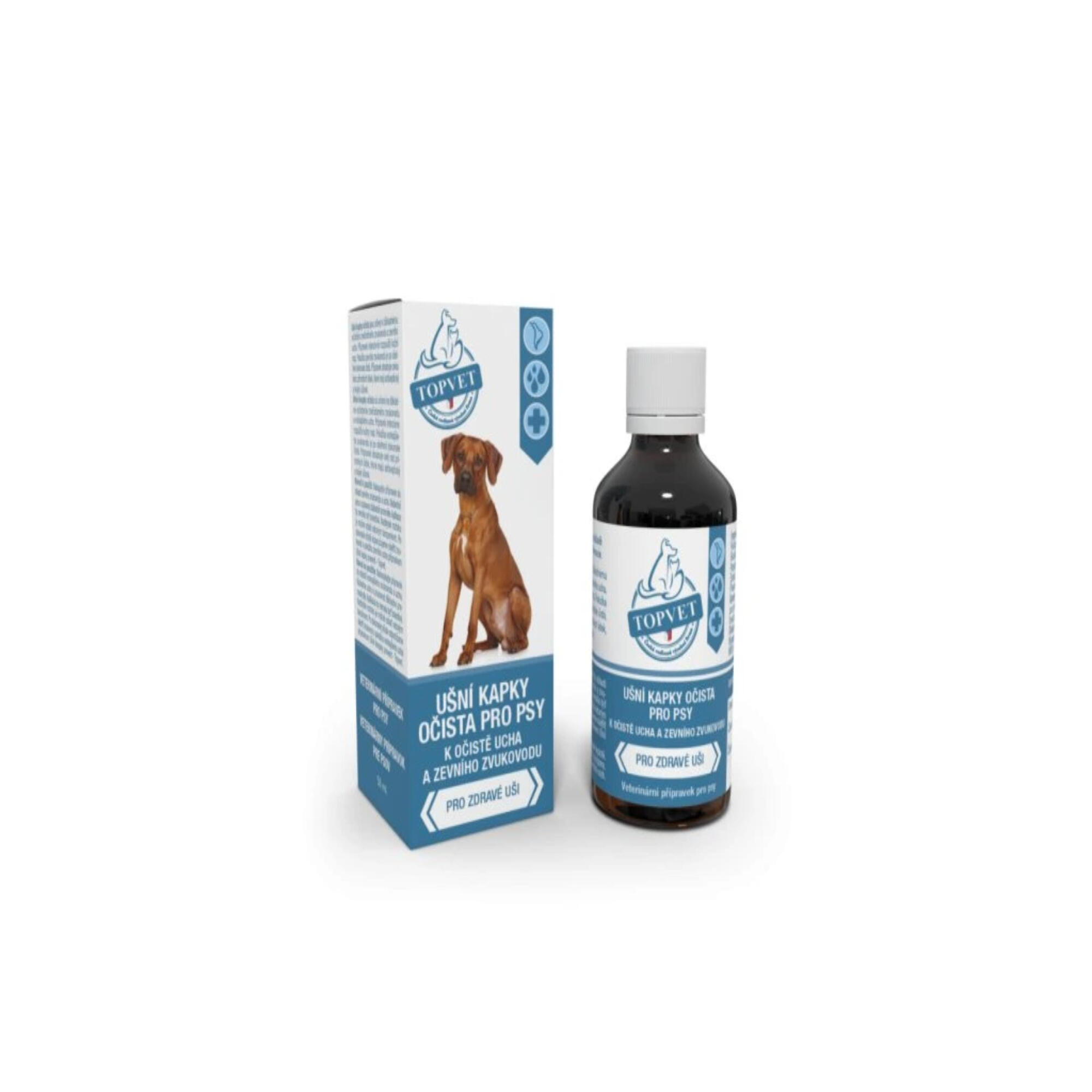 Ušní kapky - očista pro psy (lihové) 50 ml 1/1