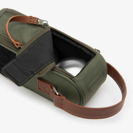 Semi-Rigid Bag for 3 Petanque Boules - Khaki