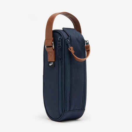 Semi-Rigid Bag for 3 Petanque Boules - Blue