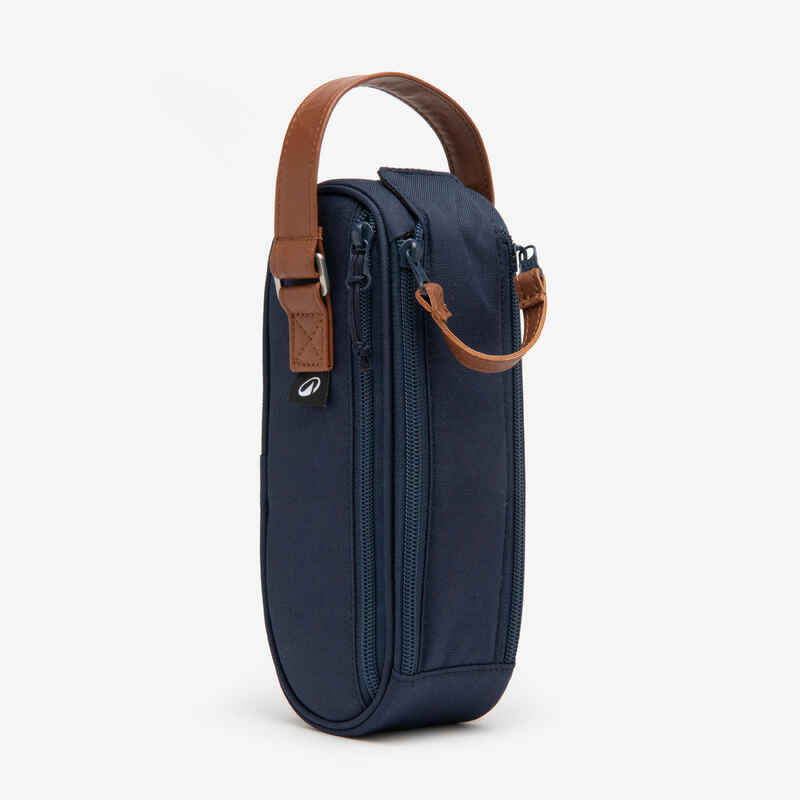 Semi-Rigid Bag for 3 Petanque Boules - Blue