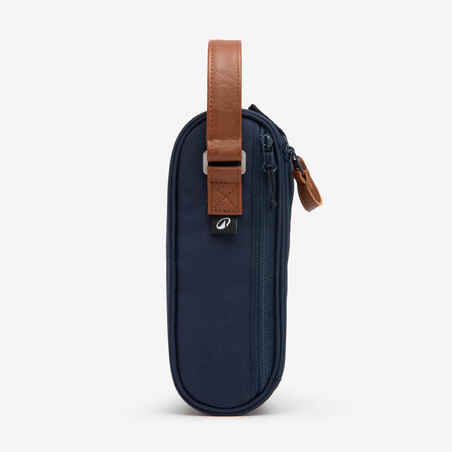 Semi-Rigid Bag for 3 Petanque Boules - Blue