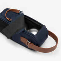 Semi-Rigid Bag for 3 Petanque Boules - Blue