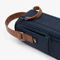 Semi-Rigid Bag for 3 Petanque Boules - Blue