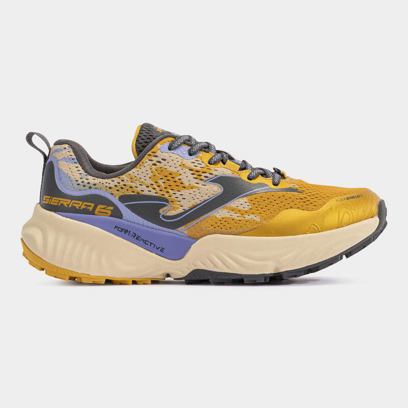 Zapatillas de trail running Mujer Joma sierra mostaza