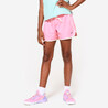 Girls' Multisport Breathable Shorts 500 - Pink/White