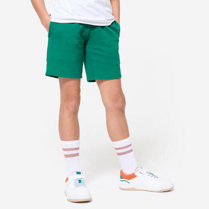 Short multisport coton enfant mixte, gris