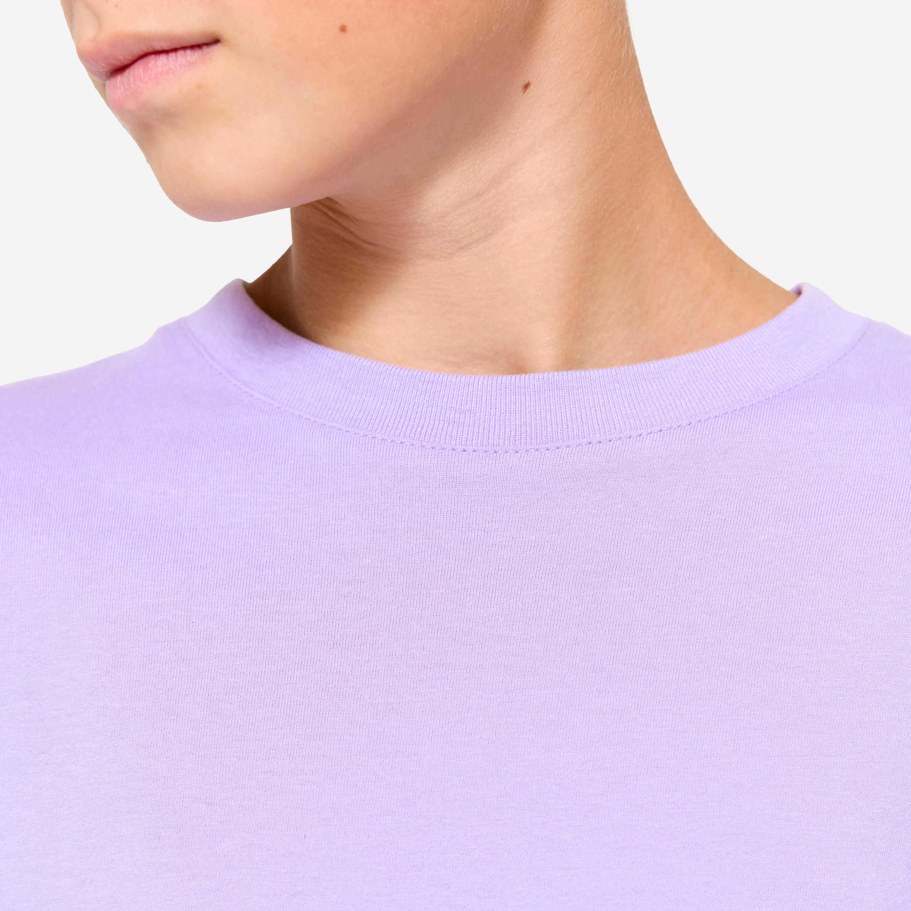 T-shirt Fille TU Violet Coton Mélangé 3-4 Ans – Manches Longues