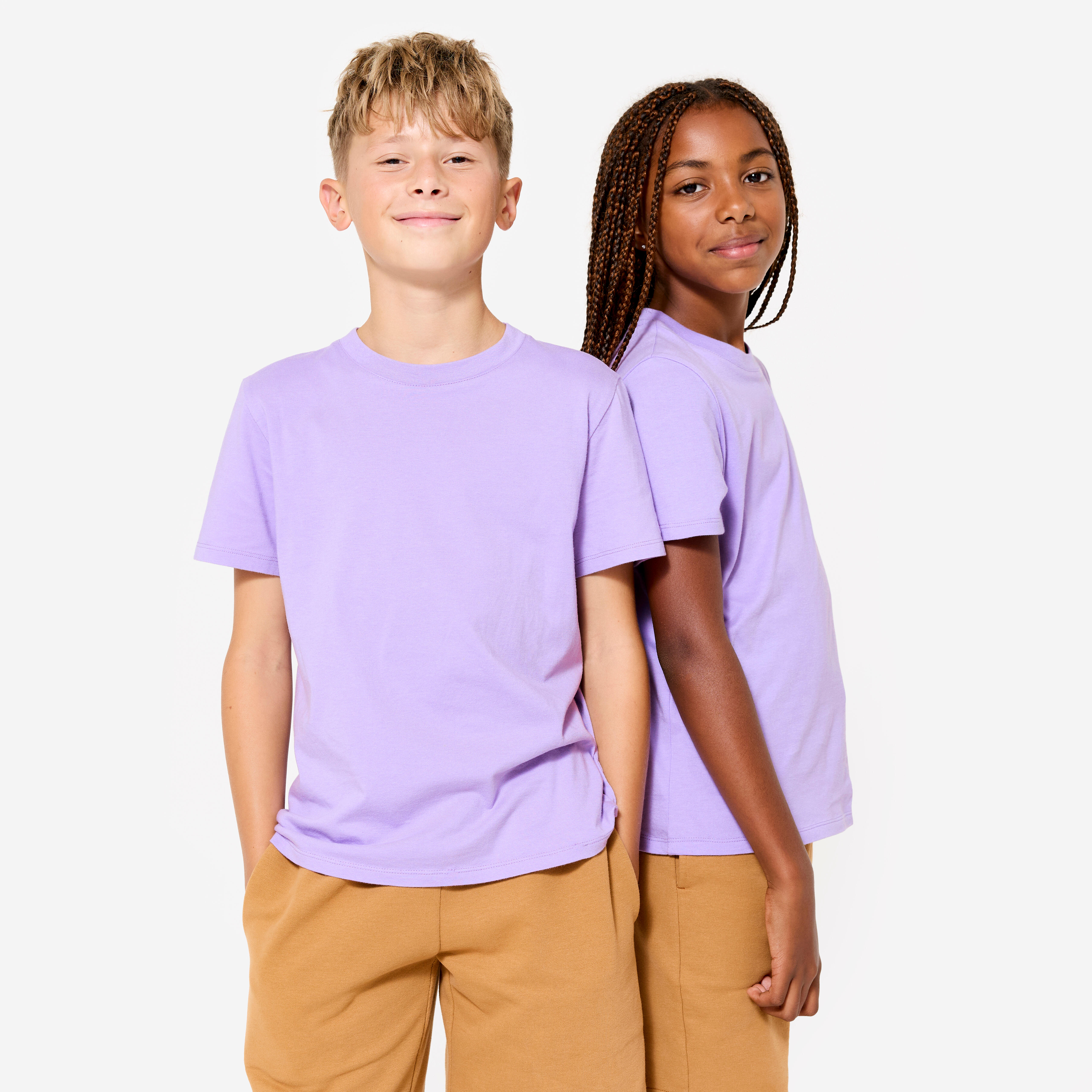 Domyos T-Shirt Kinder Baumwolle – lila | 03608392169304 Domyos T-Shirt Kinder Baumwolle – lila | 03608392169304