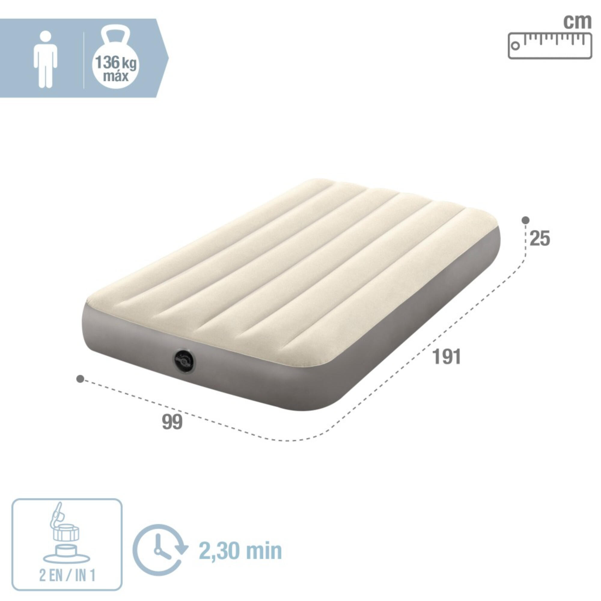 Colchón hinchable individual - CD 2/4
