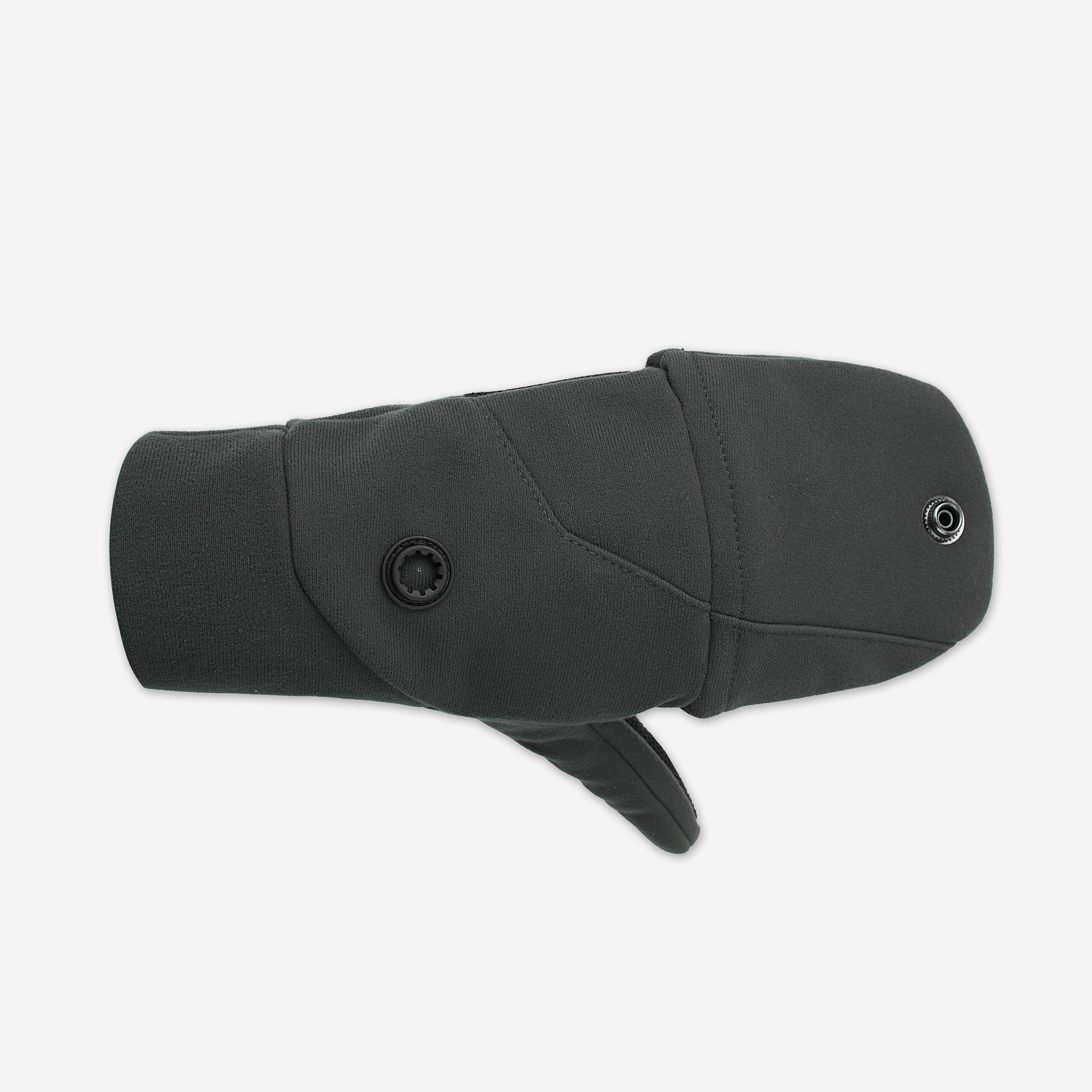 SOLOGNAC Bezprstové hrejivé softshellové rukavice 500 zelené 2XL-3XL · záber 4