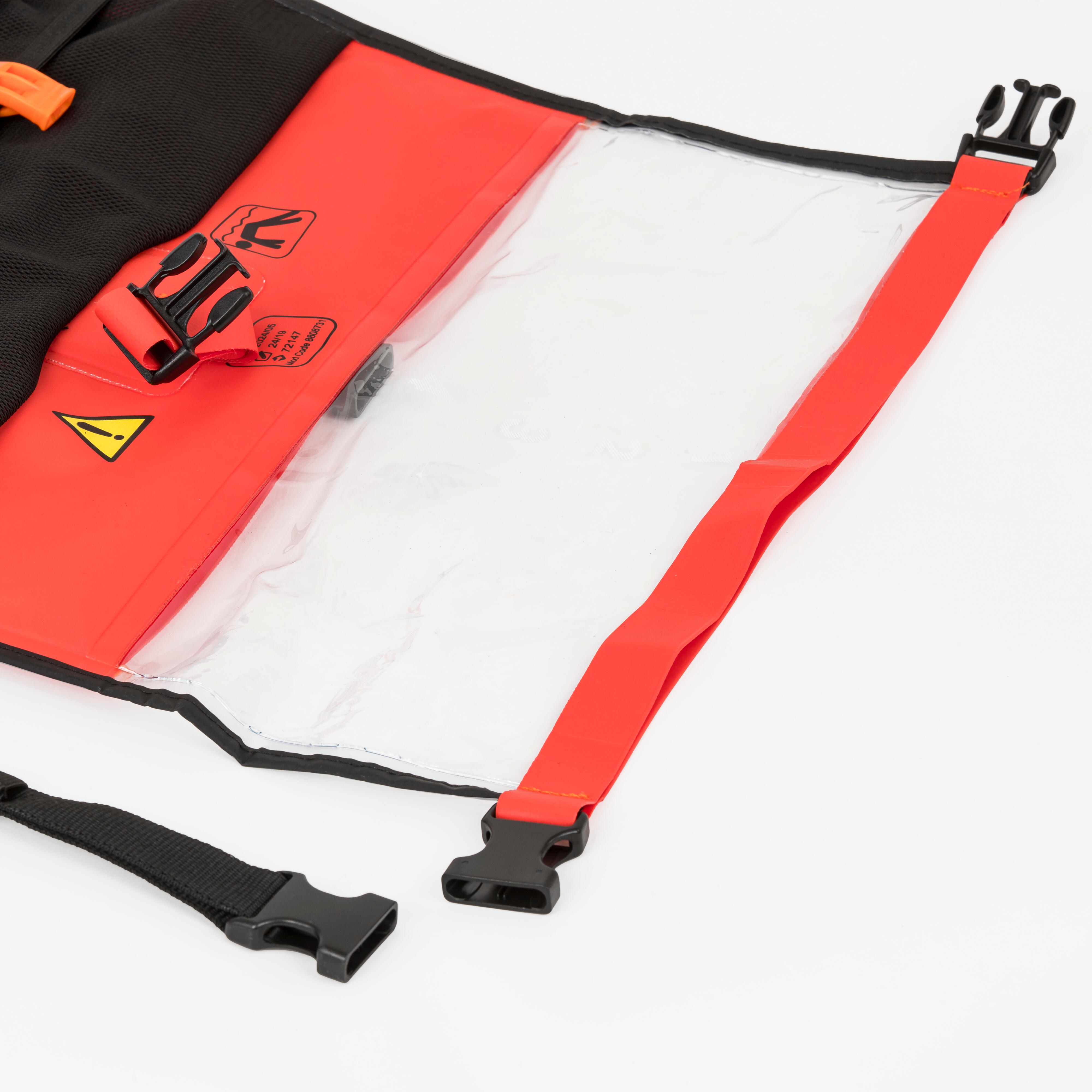 Bouée de nage en eau libre avec compartiment intérieur et filet - OWS 500 orange - NABAIJI