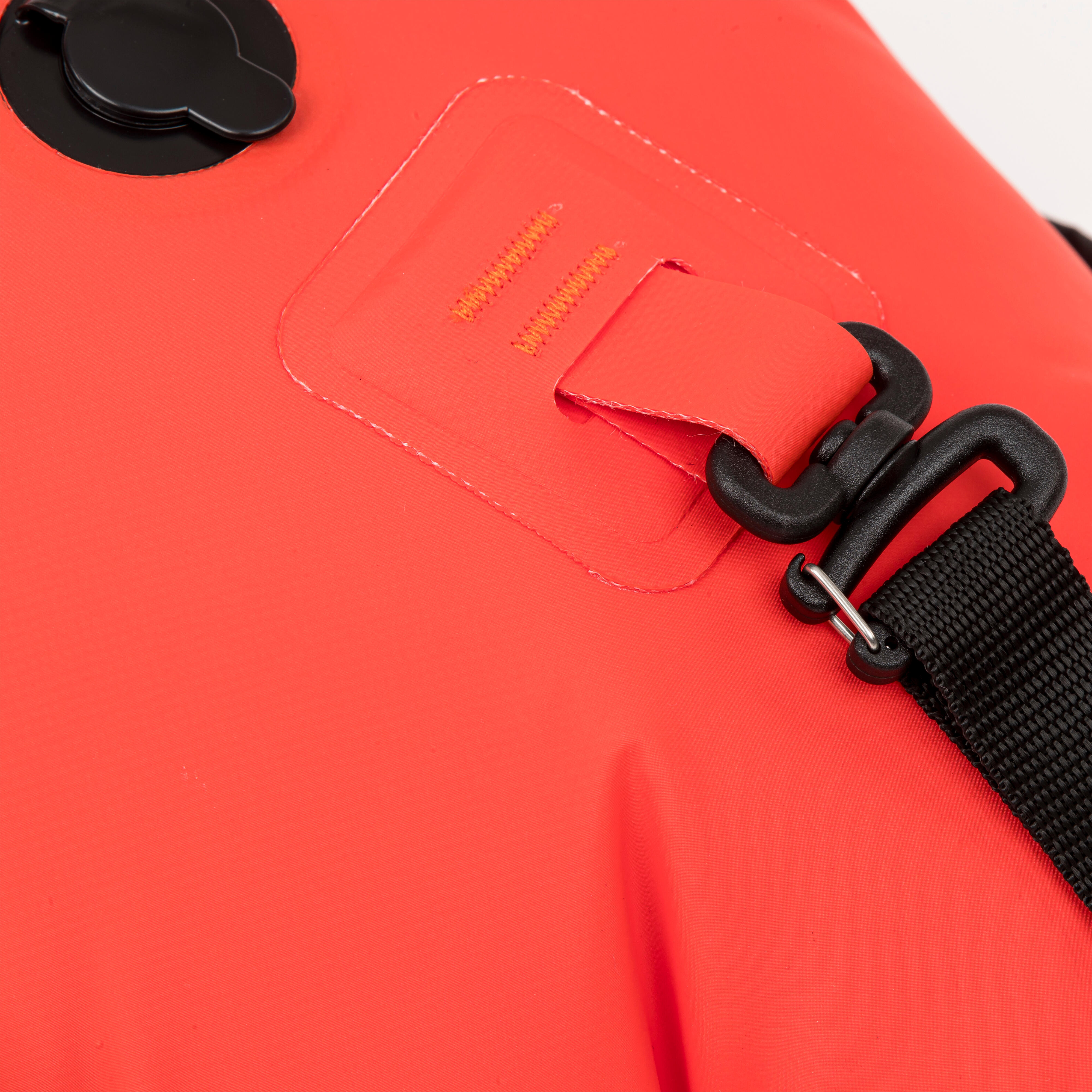 Open-water swimming buoy with inner compartment and net - OWS500 orange