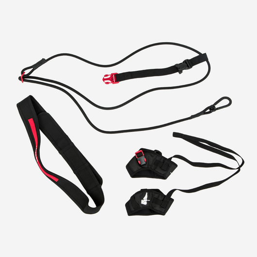 Elastique de nage statique - noir rouge