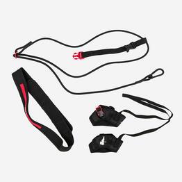 Elastique de nage statique - noir rouge