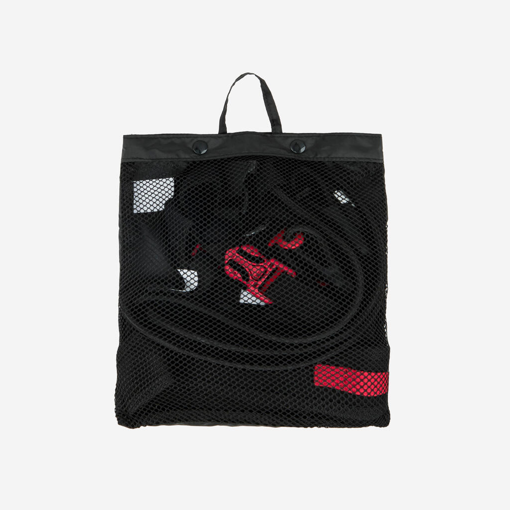 Elastique de nage statique - noir rouge