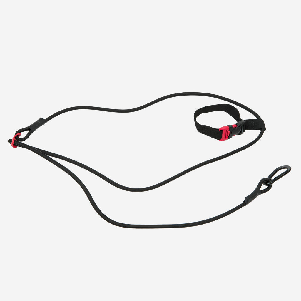 Stationary swimming tether black red