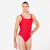 Maillot de bain 1 pièce natation Femme, Kamyleon lines rouge
