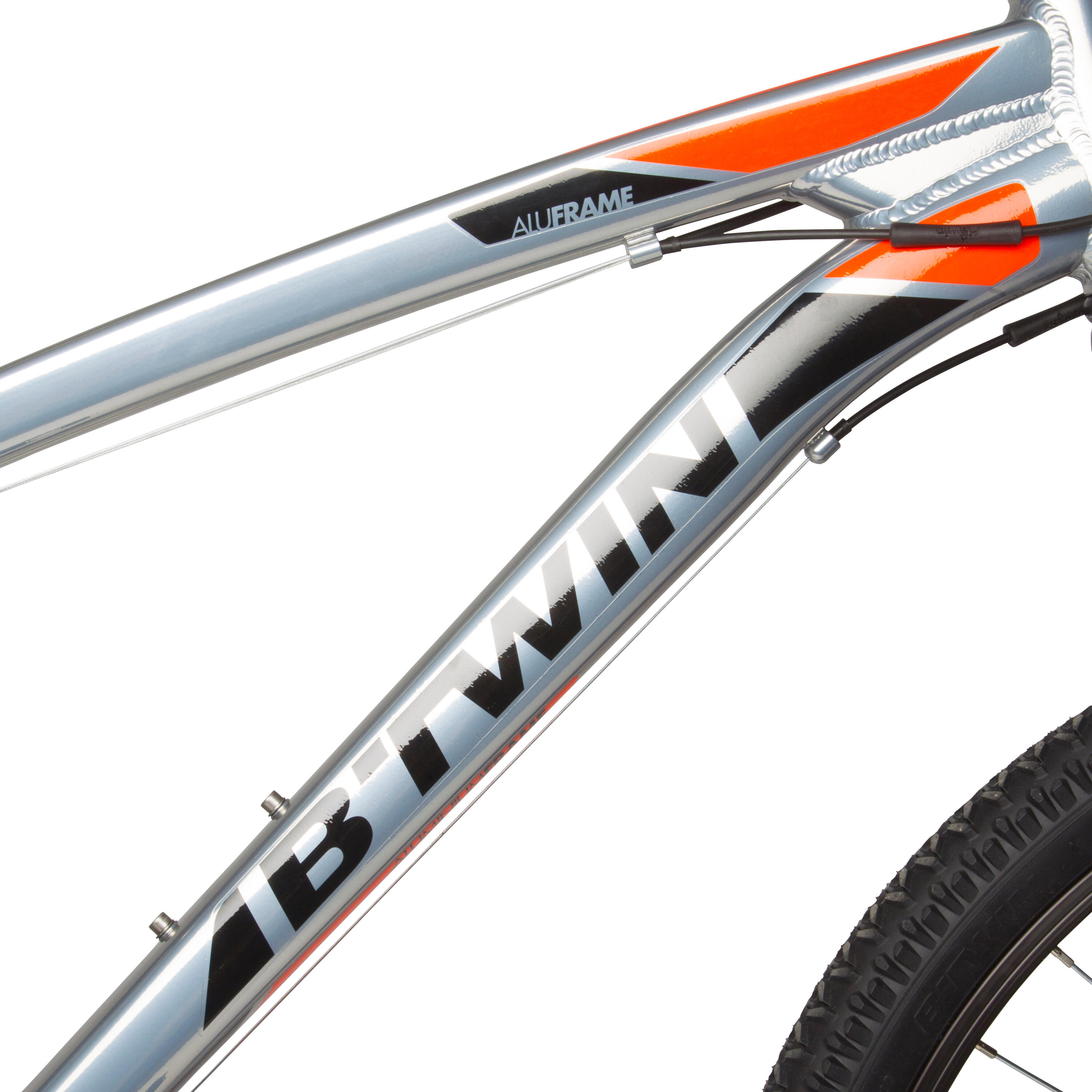 Rockrider 340 MTB - Chrome/Orange/Black 3/12