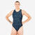 Maillot de bain 1 pièce water-polo Femme - All sand bleu marine