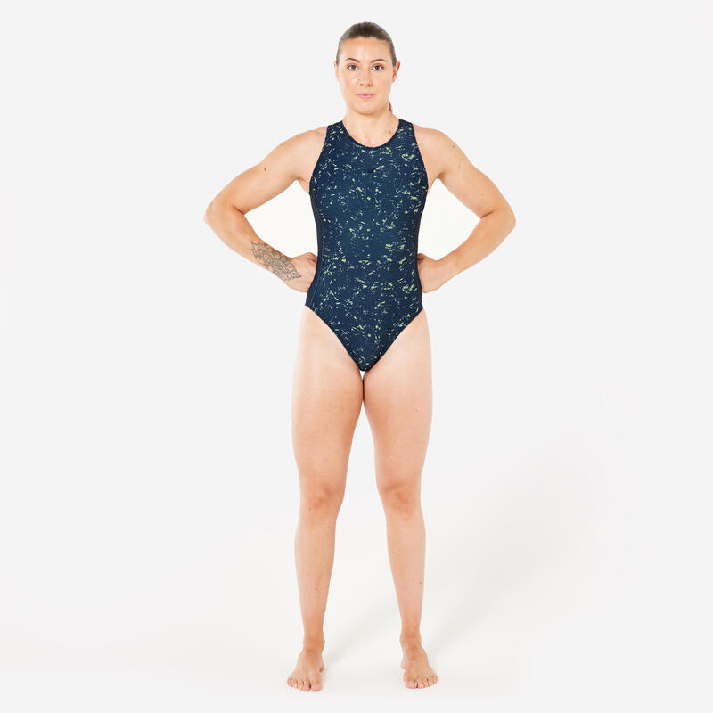 Costum de baie întreg Water-polo All sand Bleumarin Damă
