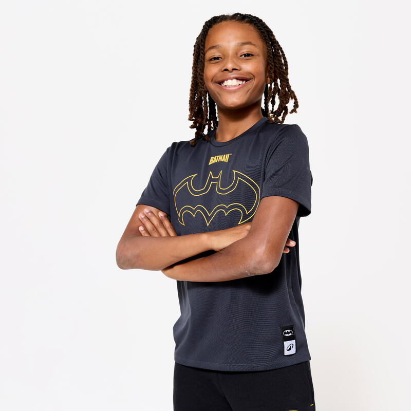 Tricou respirant sport cu logo Batman Negru Băieți