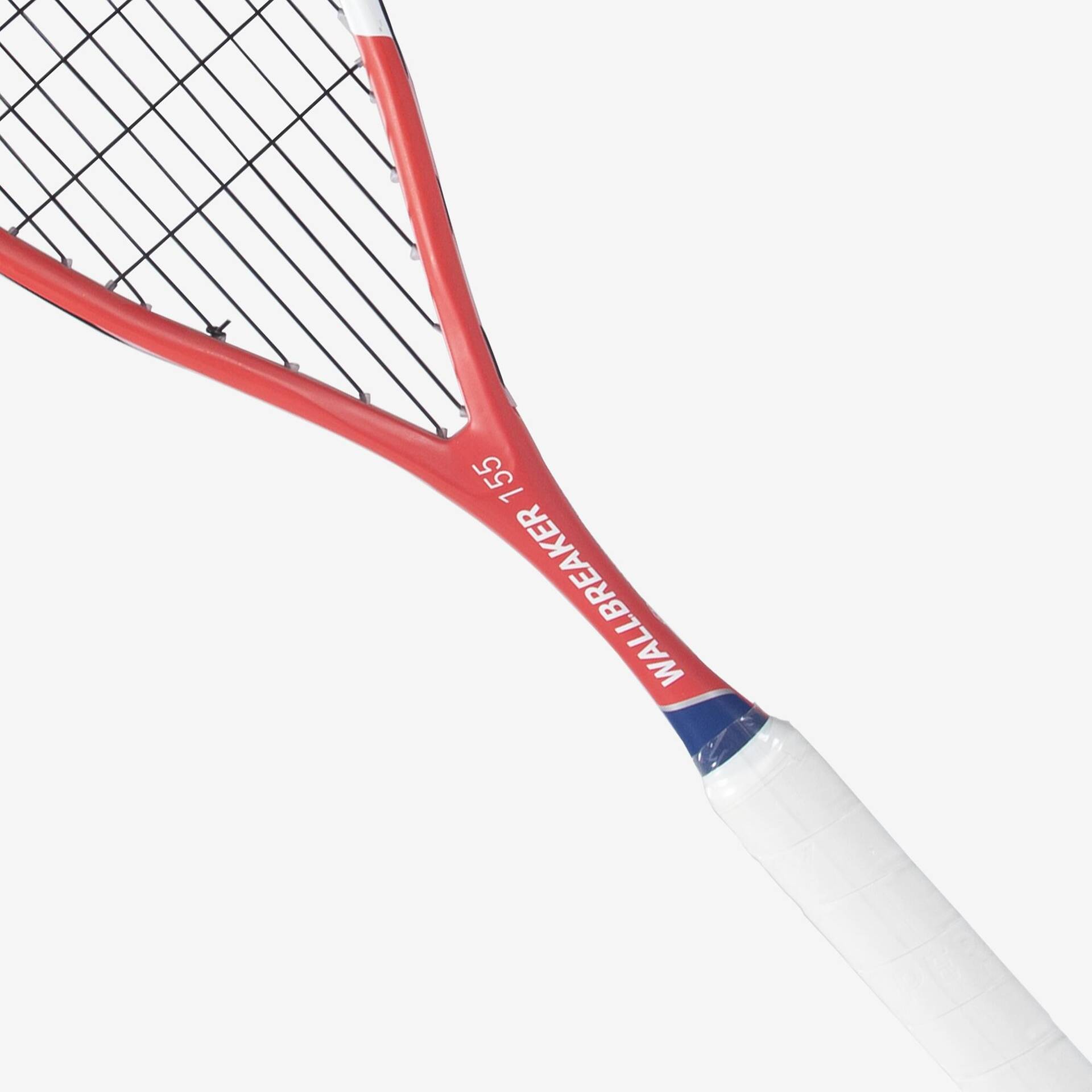 White Racket With Red String Squash Racket Set Wallbreaker 165 Club (2 Rackets/1 Red Dot Ball)