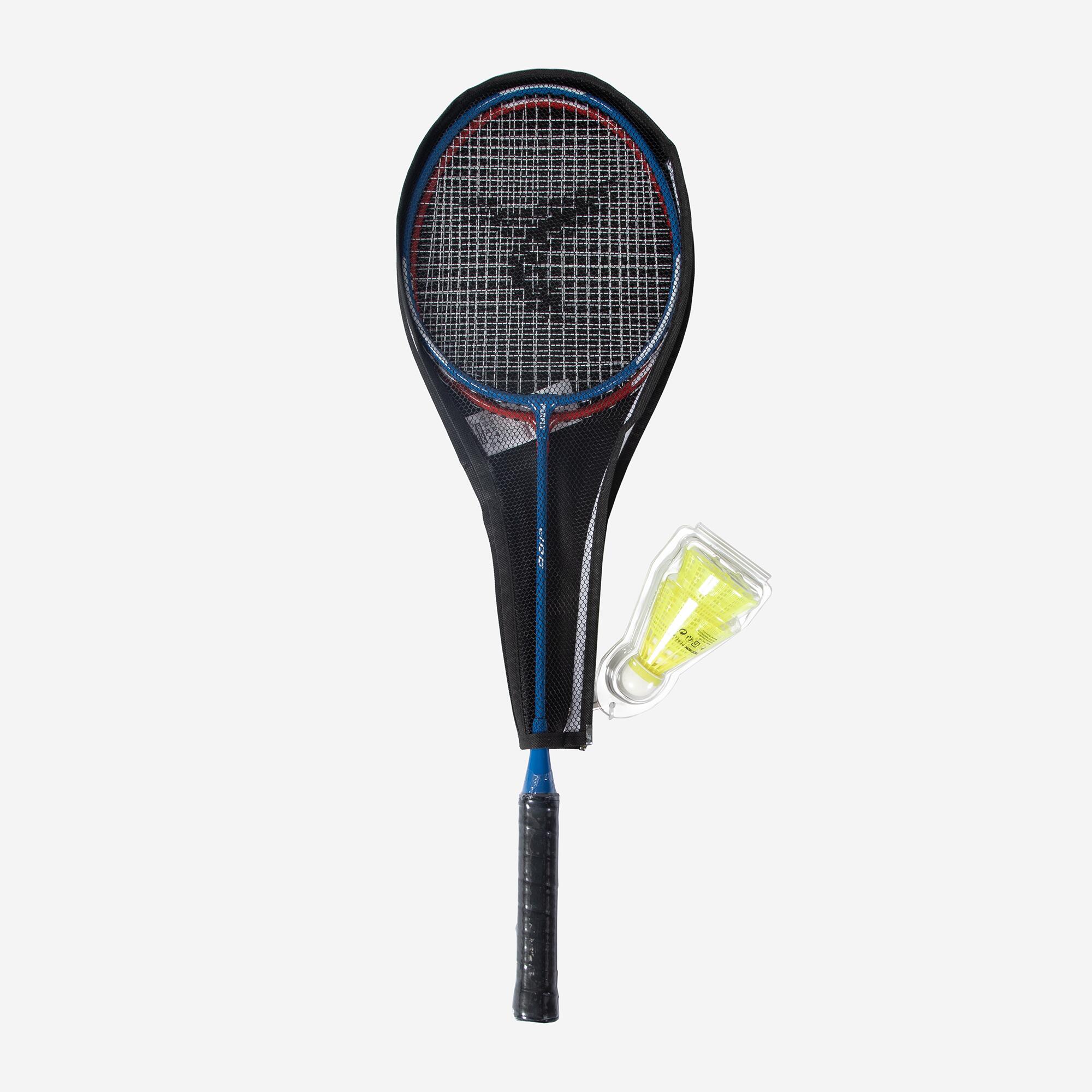 Adult Badminton Racket BR 100 Set Starter Blue Red