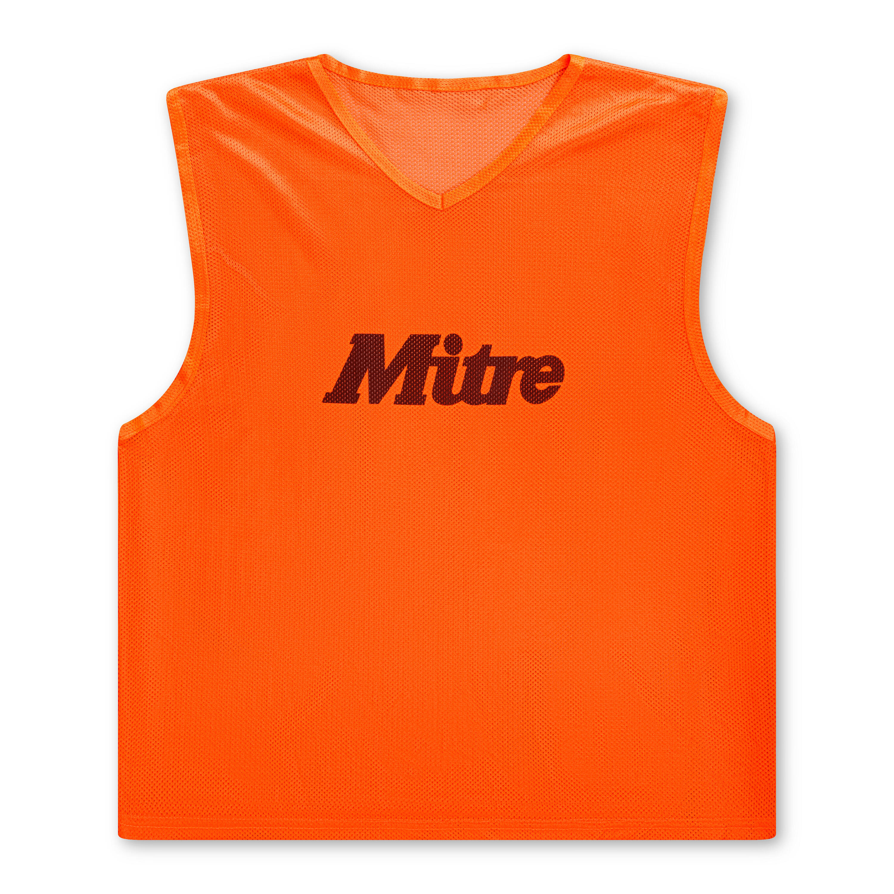 Mitre Club Pack of 10 Bibs Orange Junior 3/6