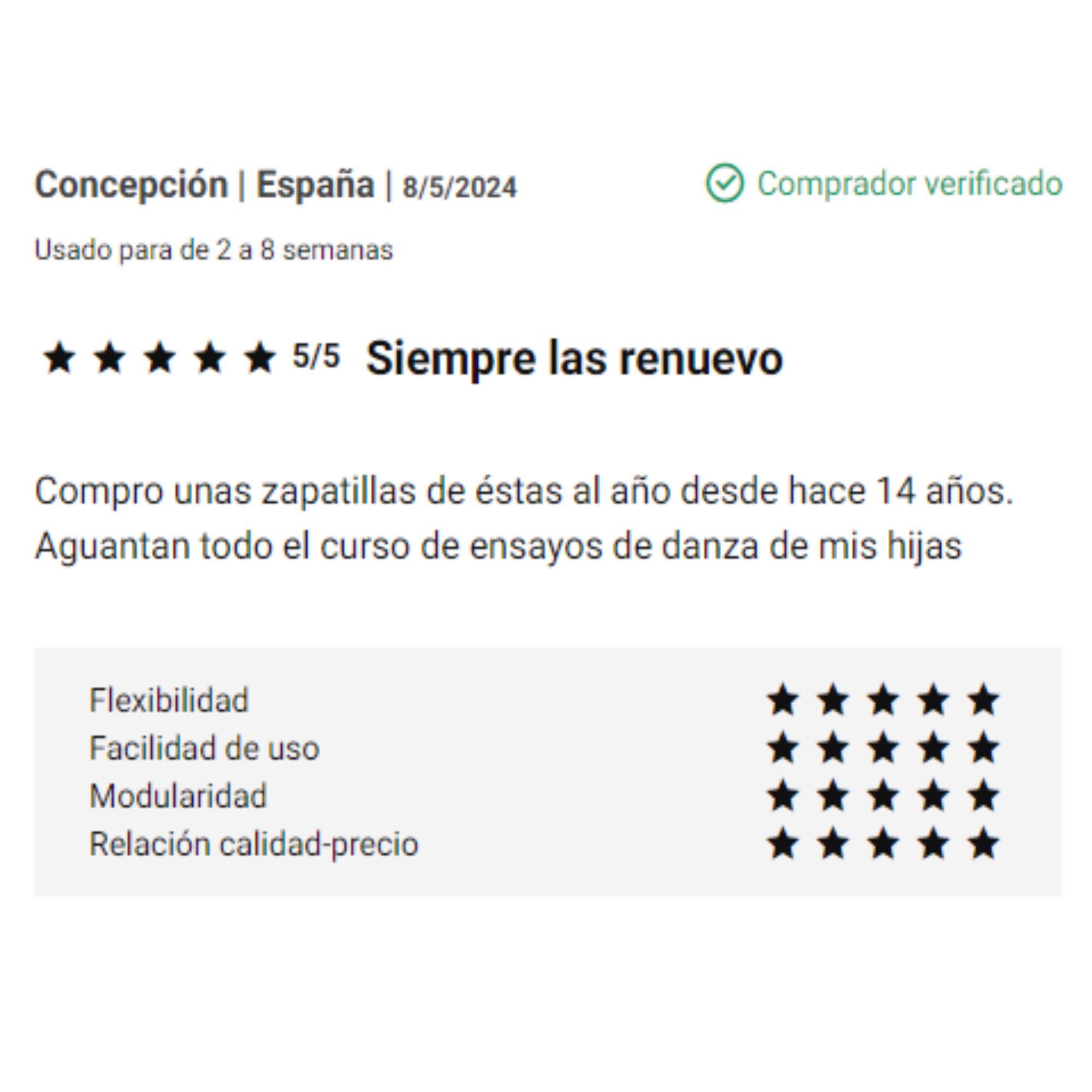 Medias Puntas Danza Clásica Niños Rosa Piel Suela Enteriza 6/10