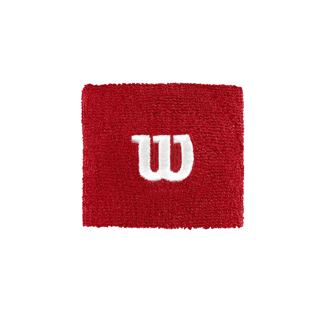 Muñequera para tenis Wilson rojo