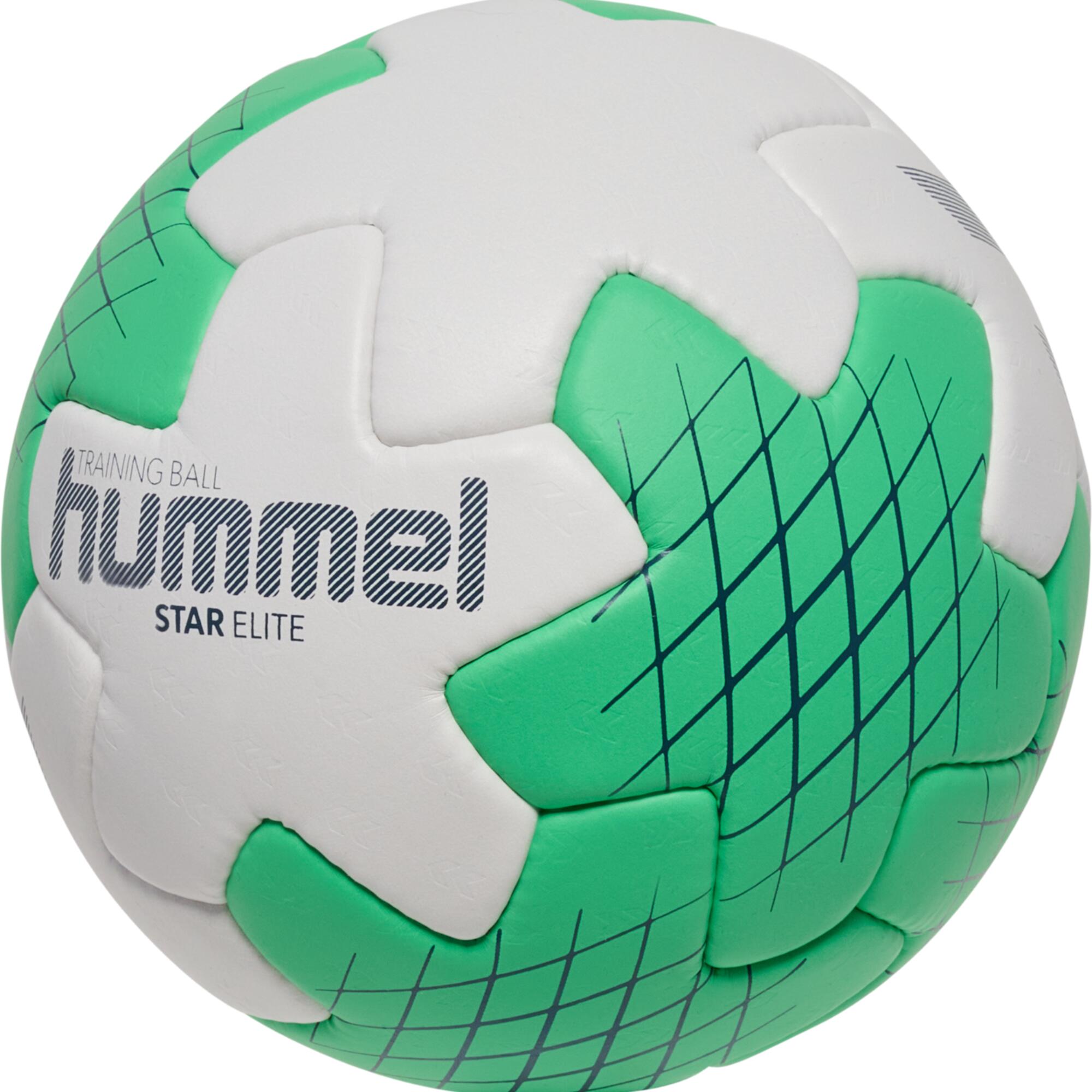 Ballon de handball taille 3 - Hummel star élite blanc / vert 5/6