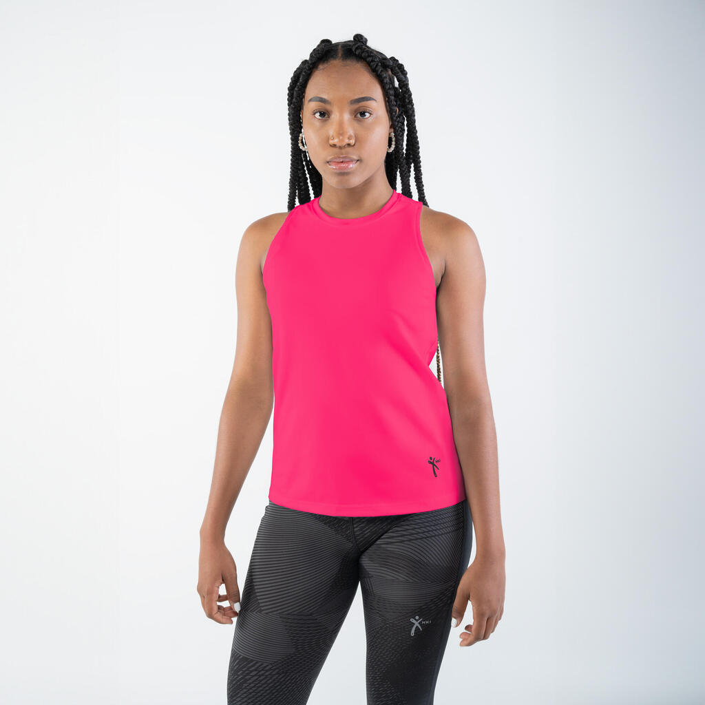 Camiseta esqueleto deportiva CR Nki para Mujer rosado