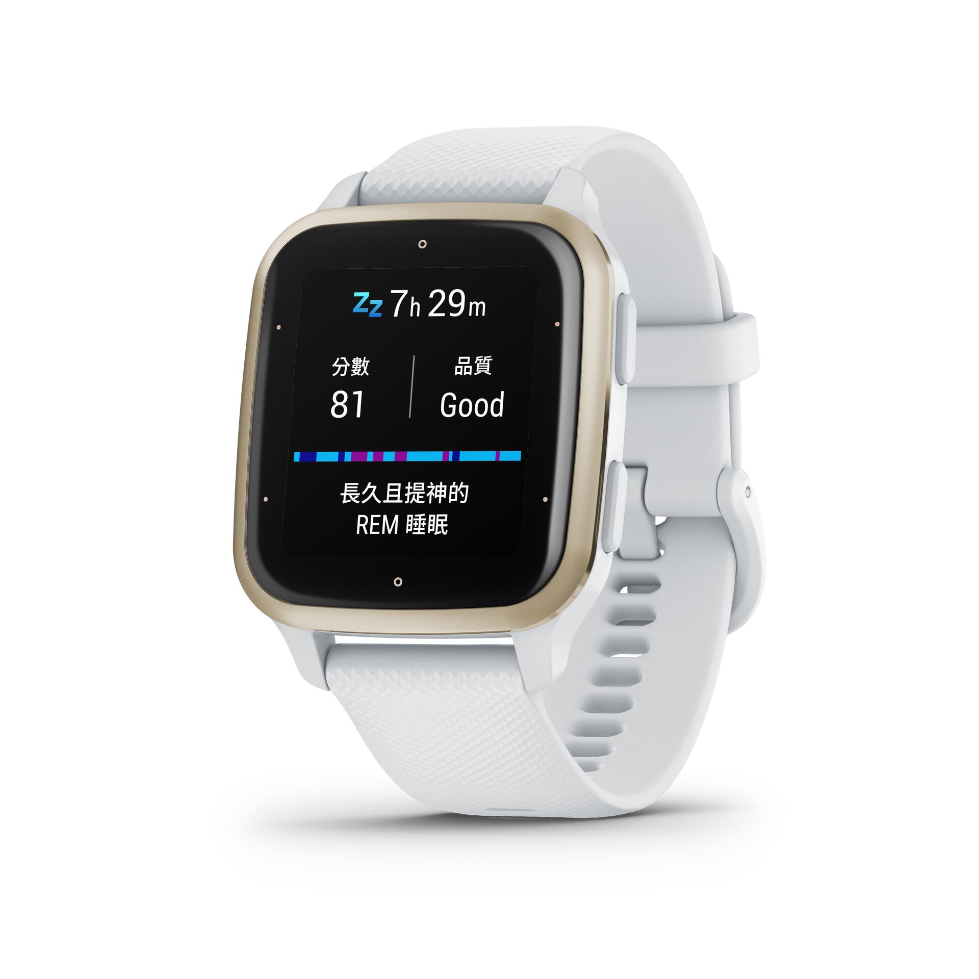 GARMIN Venu SQ2 智慧腕錶－極致白 