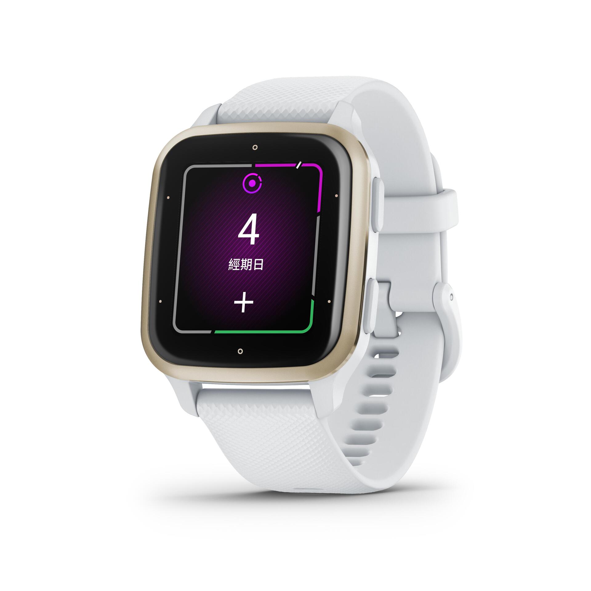 GARMIN Venu SQ2 智慧腕錶－極致白