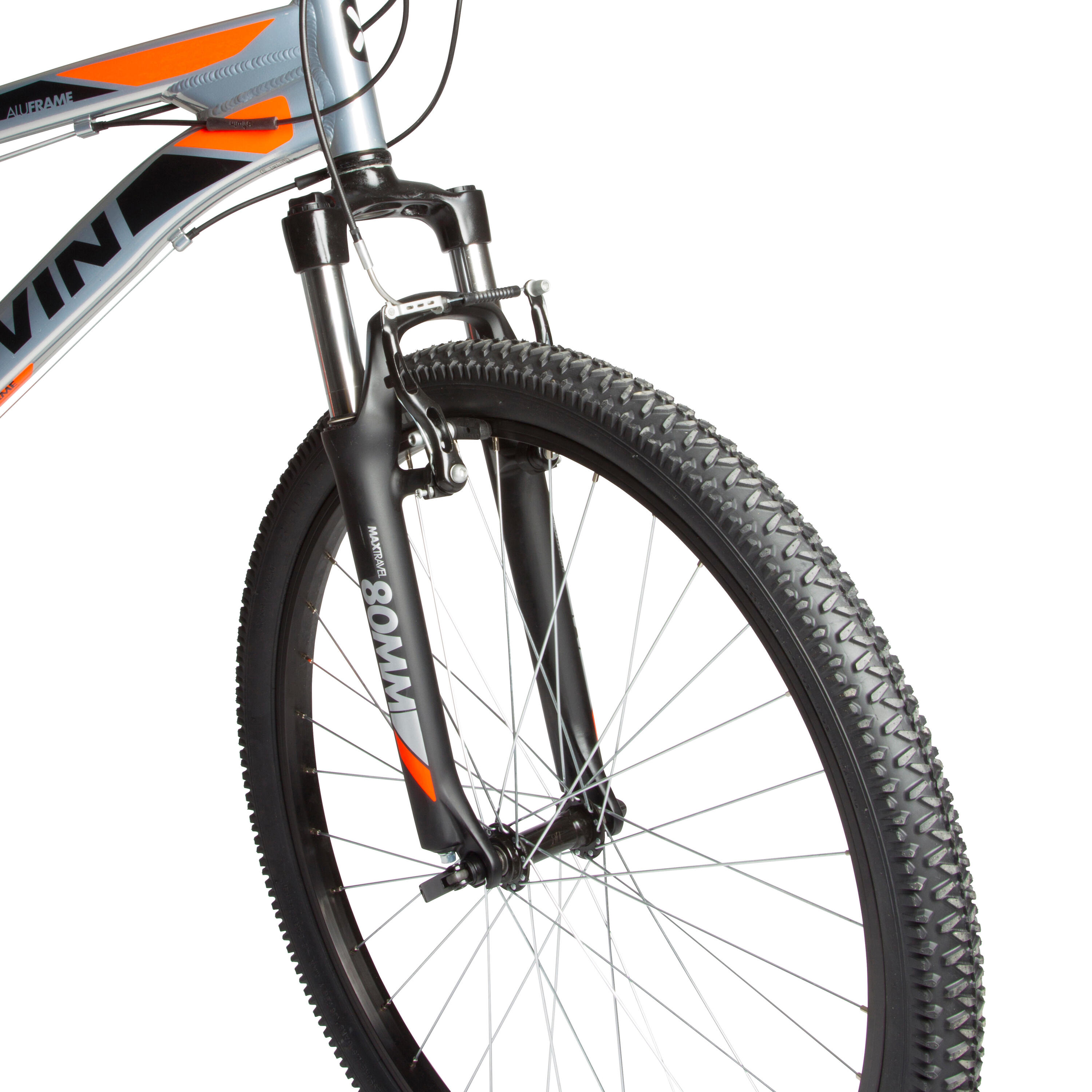 Rockrider 340 MTB - Chrome/Orange/Black 6/12