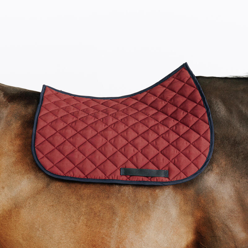 Tapis de selle équitation cheval - 100 bordeaux