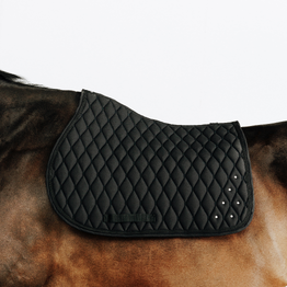 Tapis de selle équitation strass Cheval et Poney - 500 noir