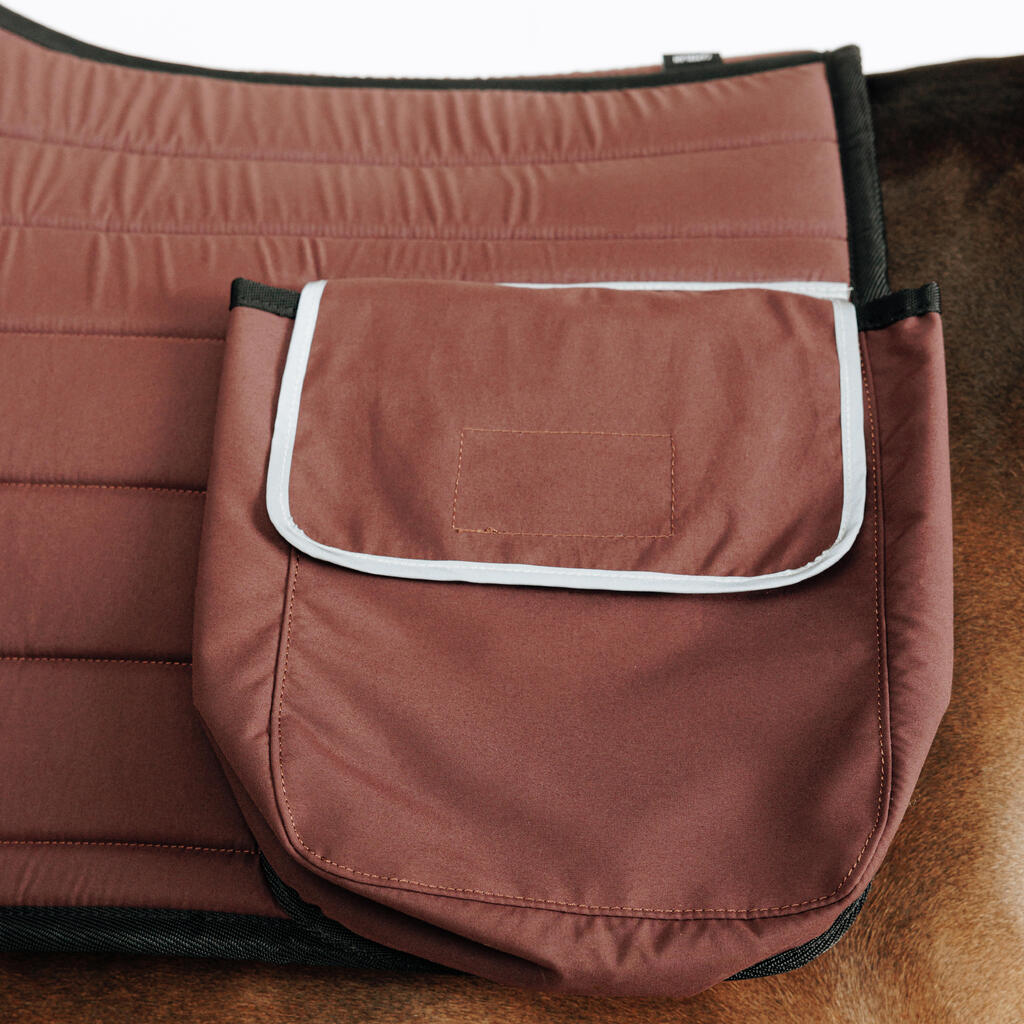 Schabracke Wanderreiten mit Tasche braun