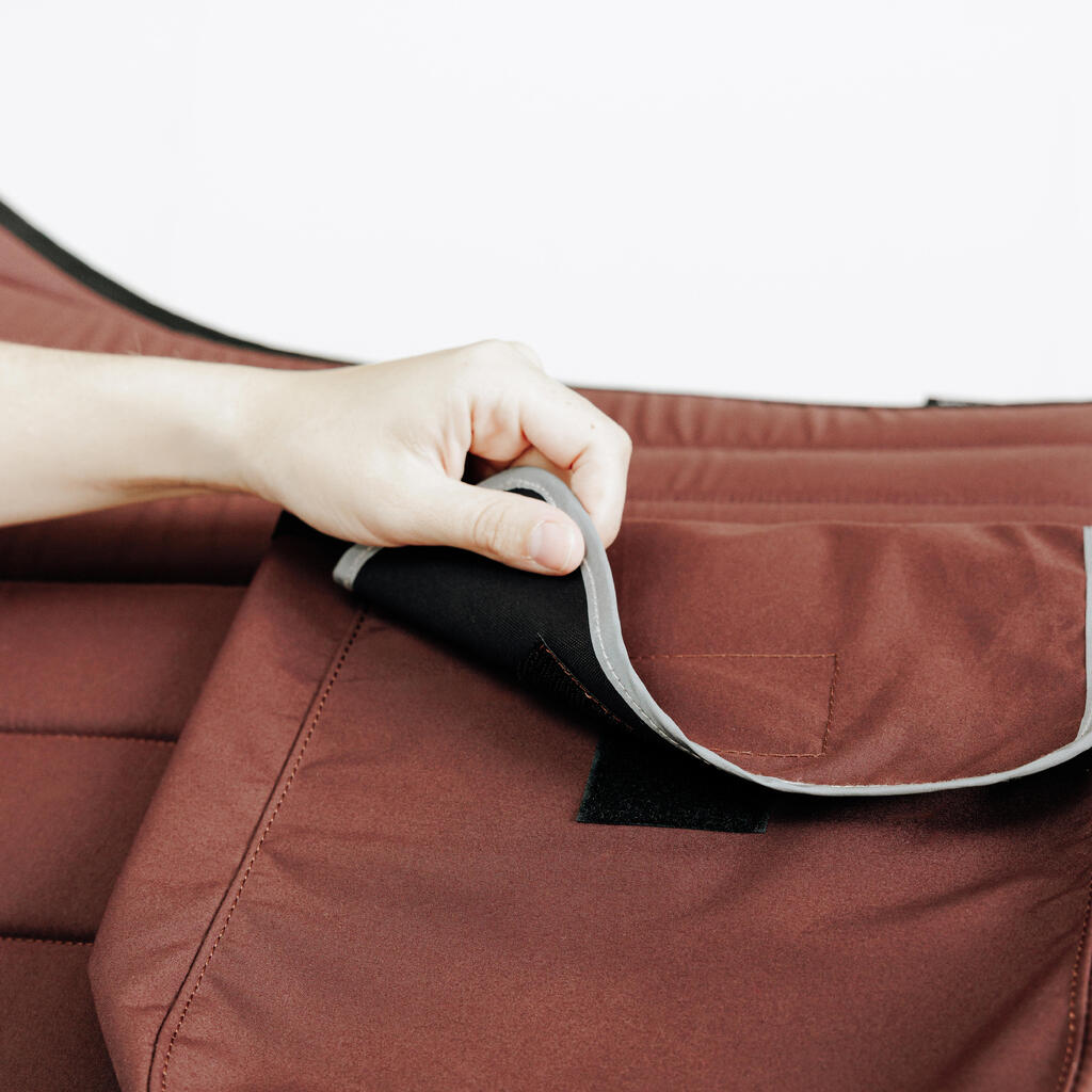 Schabracke Wanderreiten mit Tasche braun