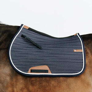 Mantilla Silla Equitación 900 Pimp Azul Caballo/Poni