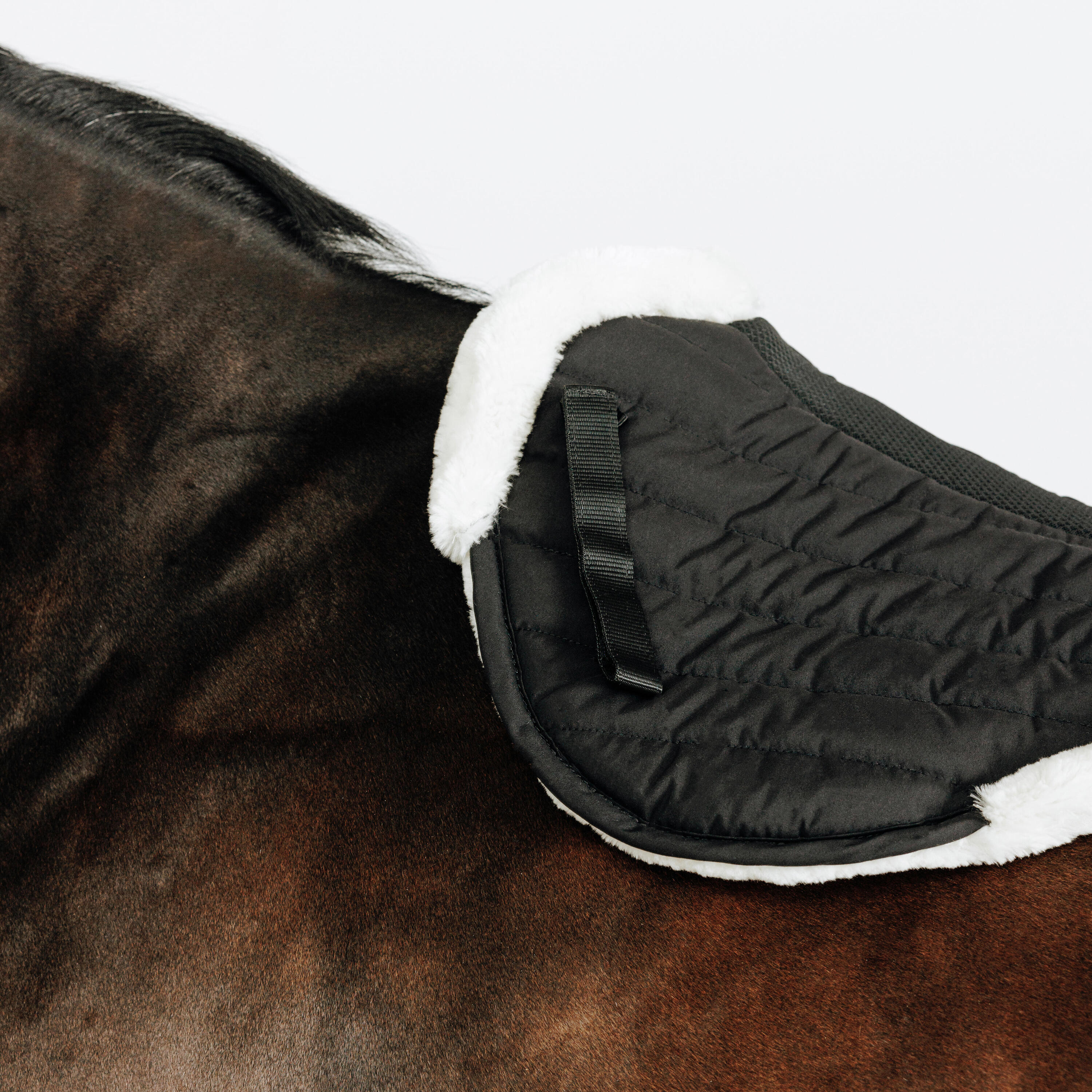 Amortisseur d'équitation pour cheval en mouton synthétique - 900 3/5