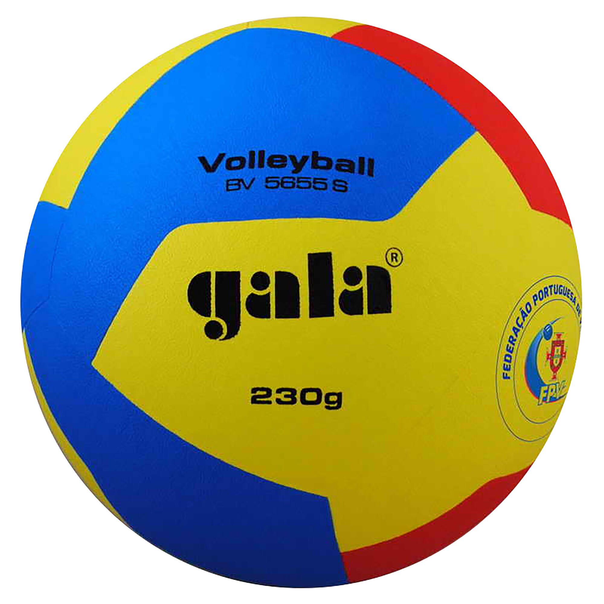 Bola de voleibol bv5655s t5 gala c.s.v. Aprovada fpv logo para iniciação 230g