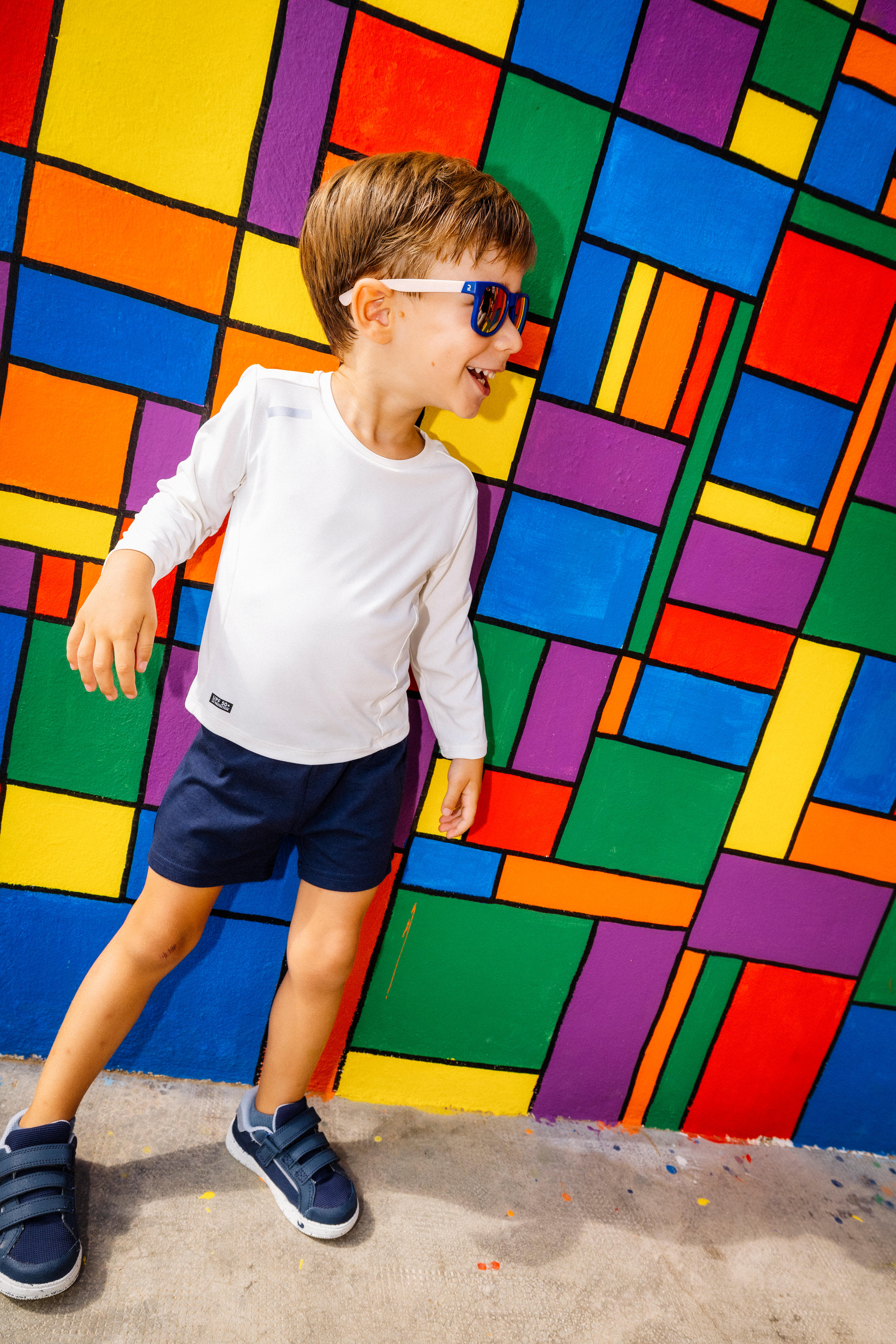 Kids’ Shorts - 100 Basic Blue - DOMYOS