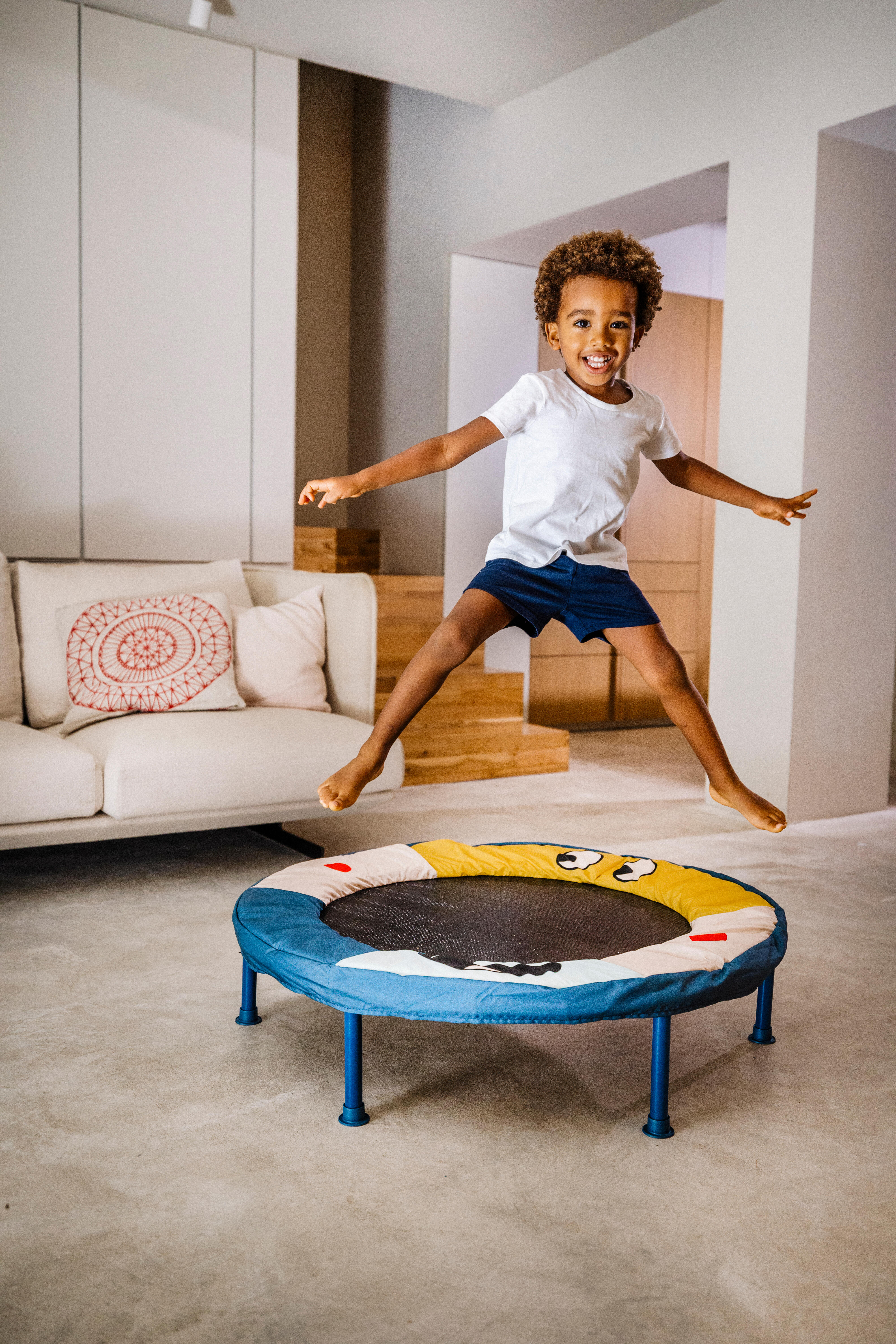 Kids’ Shorts - 100 Basic Blue - DOMYOS